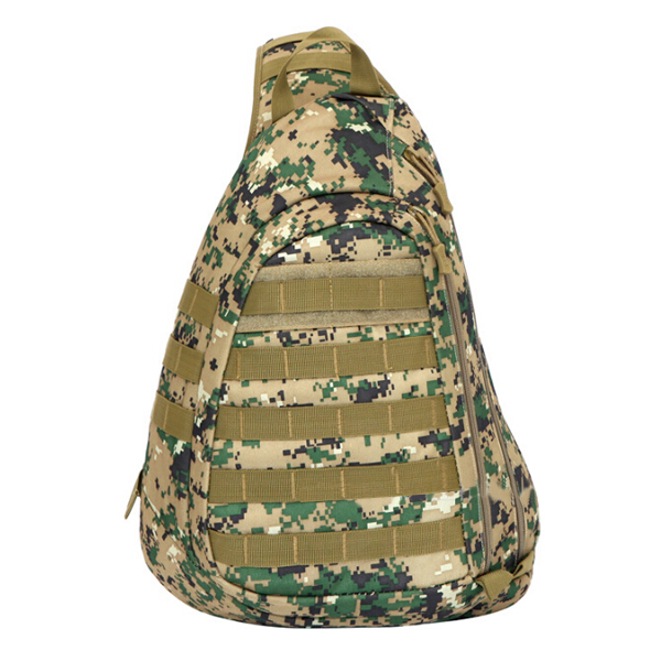 Men's Outdoor Camouflage Bag Large Capacity Chest Bag Messenger—8